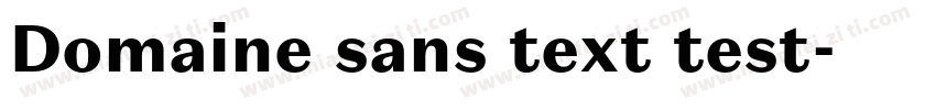 Domaine sans text test字体转换
